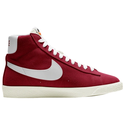 Nike Blazer Mid Suede Big Kids' Shoe In Red/white