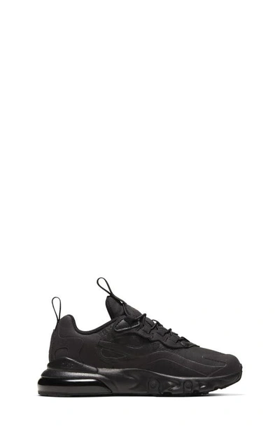 Nike Kids' Air Max 270 React Sneaker In Black/ Black/ Black