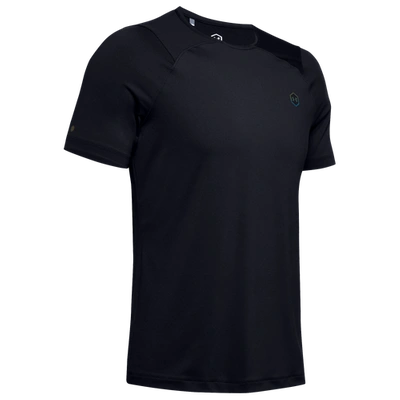 Under Armour Rush Fitted T-shirt In Black/black