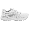 Brooks Adrenaline Gts 21 Running Shoe In White/grey/silver