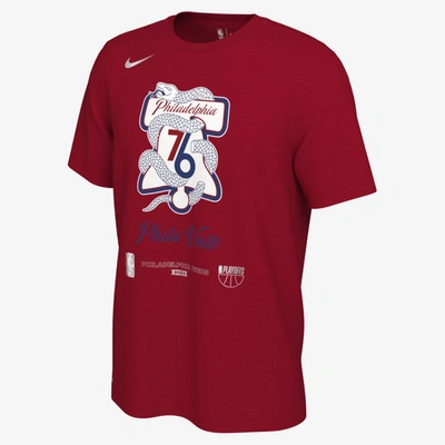 Nike Philadelphia 76ers  Nba T-shirt In Red