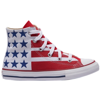 Converse Babies' All Star High Top In White/red/navy