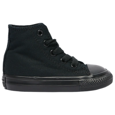 Converse Big Kids' Chuck Taylor All Star High Top Casual Shoes In Black Monochrome/black