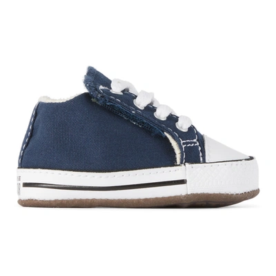Converse Baby Navy Easy-on Chuck Taylor All Star Cribster Sneakers In Navy/natural Ivory/white
