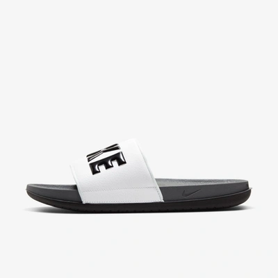 Nike Offcourt Men's Slides In Dark Grey,white,black