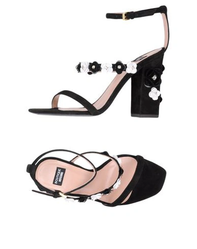 Boutique Moschino Sandals In Black