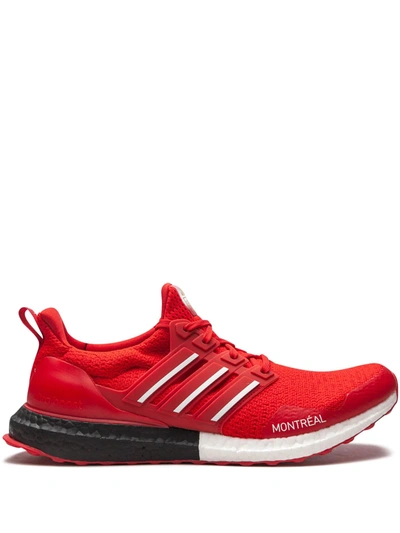 Adidas Originals Ultraboost Dna Montreal Trainer In Scarlet/white/core Black