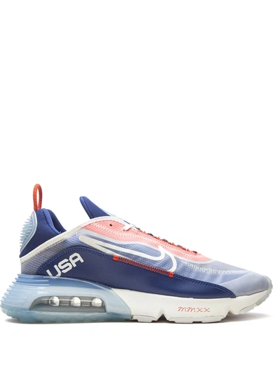 Nike Air Max 2090 Usa Men's Shoes In White/white/chile Red | ModeSens
