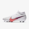 Nike Mercurial Superfly 7 Pro Fg Firm-ground Soccer Cleat In White,photon Dust,hyper Jade,flash Crimson