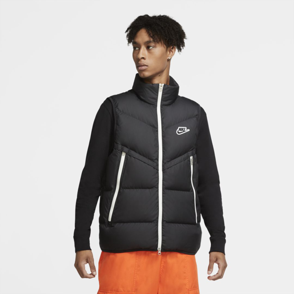 Nike Sportswear Down-fill Windrunner Men's Vest In Black,black,sail,black |  ModeSens