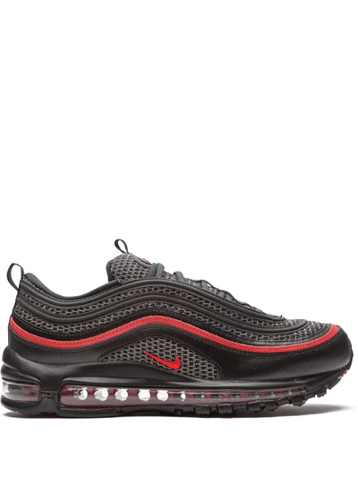 Nike Air Max 97 Sneakers In Black/university Red/metallic Silver