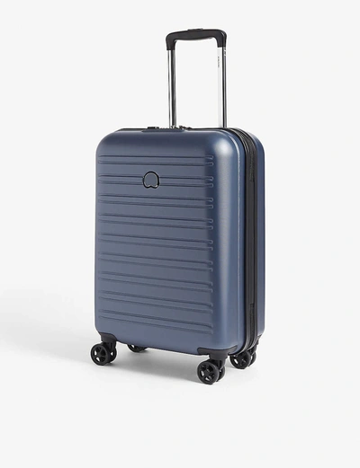 Delsey Segur 2.0 Four-wheel Cabin Suitcase 55cm In Blue