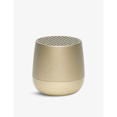 Lexon 3w Portable Bluetooth® Speaker & Mini Led Lamp In Soft Gold