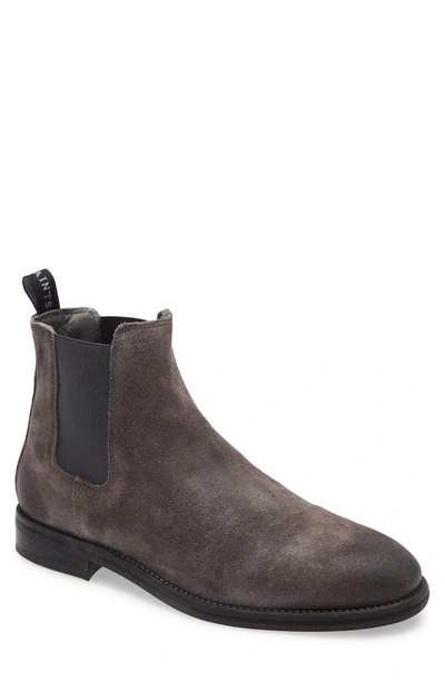 Allsaints Eli Suede Chelsea Boots In Charcoal Grey