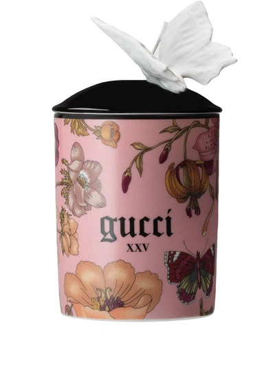 Gucci Butterfly Flora Scented Candle In Pink