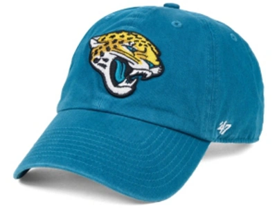 47 Brand Jacksonville Jaguars Clean Up Cap In Teal