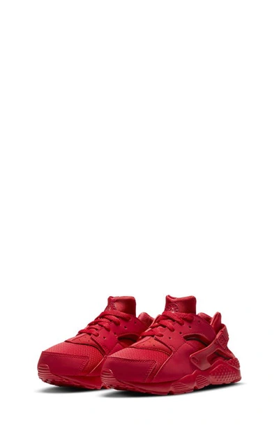 Nike Huarache Run Big Kids' Shoes In University Red/university Red/university Red