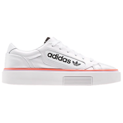 Adidas Originals Womens Adidas Sleek Super In White/purple/pink