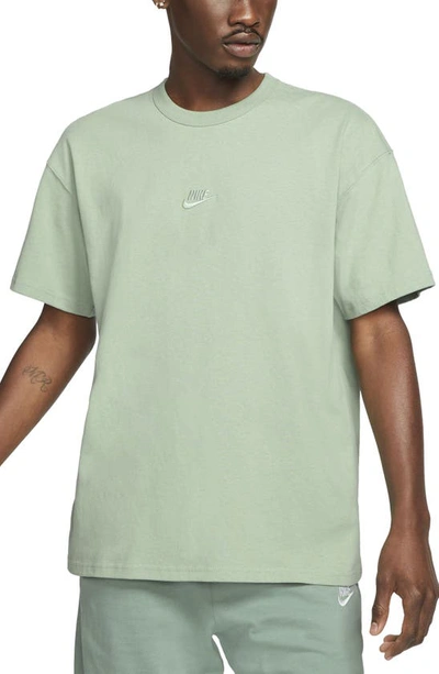 Nike Sportswear Oversize Embroidered Logo T-shirt In Steam