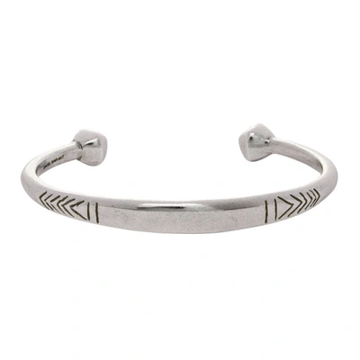 Isabel Marant Summer Engraved Cuff Bracelet In Silver 08si