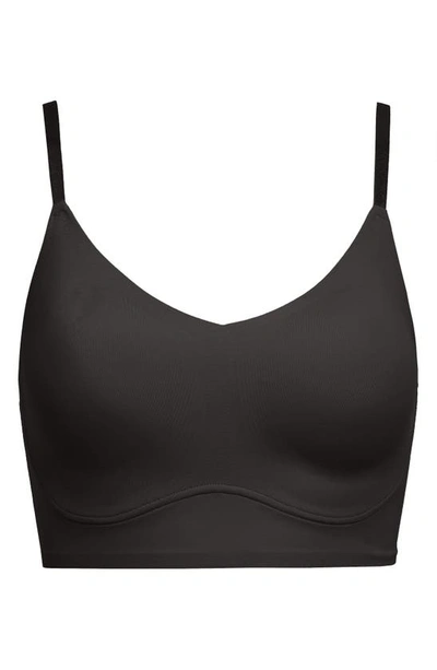 True & Co. True Body Lift Triangle Adjustable Strap Bra In Black