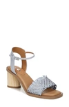 Sarto By Franco Sarto Razia Block Heel Sandal In Light Blue Leather