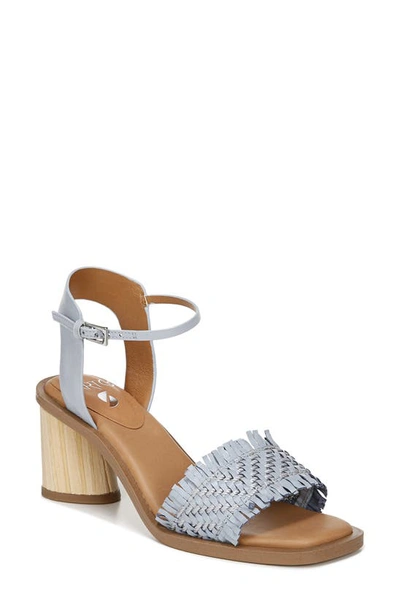 Sarto By Franco Sarto Razia Block Heel Sandal In Light Blue Leather