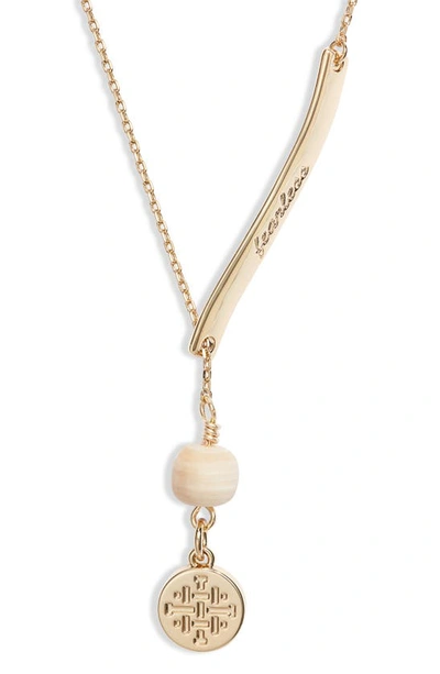 Akola Fearless Lariat Necklace In Carmel