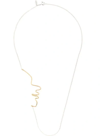 Wouters & Hendrix Face-detail Chain Necklace In Silver