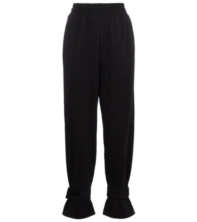 The Frankie Shop Womens Black Relaxed-fit Cotton-jersey Jogging Bottoms Xs In Black,brown