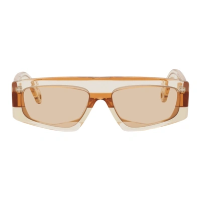 Jacquemus Orange 'les Lunettes Yauco' Flat Top Sunglasses
