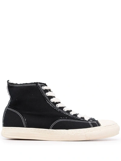 Miharayasuhiro General Scale Lace-up High-top Sneakers In Black