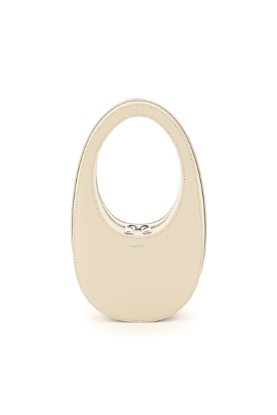 Coperni Sand Leather Swipe Leather Bag In Neutrals