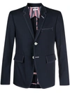 Thom Browne Classic Sport Coat W/double Needle Stitch In Navy
