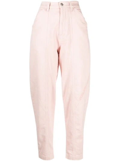 Stella Mccartney Organic Cotton Denim Carrot Jeans In Pink