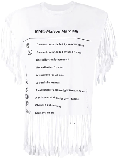 Mm6 Maison Margiela Regular Basic Jersey T-shirt In White