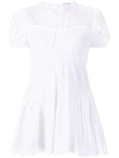 Cecilie Bahnsen Carmin Asymmetric Embroidered Blouse In White
