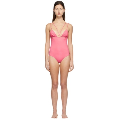 Jacquemus Pink 'le Maillot Pila' One-piece Swimsuit