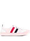 Thom Browne 4-bar Low-top Sneakers In Pink