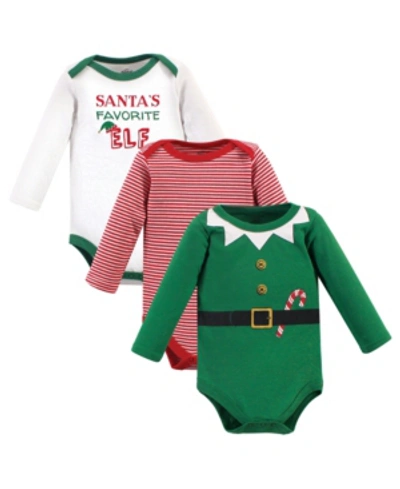 Little Treasure Baby Girls And Boys Elf Bodysuits, Pack Of 3 In Multi