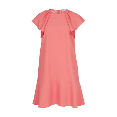 Red Valentino Crepe Dress In Pink