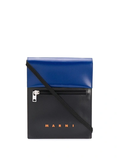 Marni Blue/black Polyester Messenger Bag