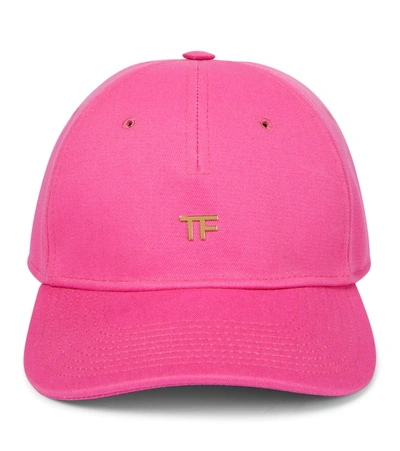 Tom Ford Tf Cotton Baseball Cap In Hot Pink