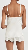 Flora Nikrooz Kylie Charmeuse Cami Set With Lace In Ivory