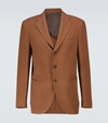 Loro Piana Madrid Sartorial Linen Blazer In Brown