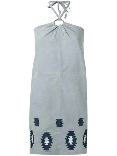 Yves Salomon Faidilla Dress In Grey