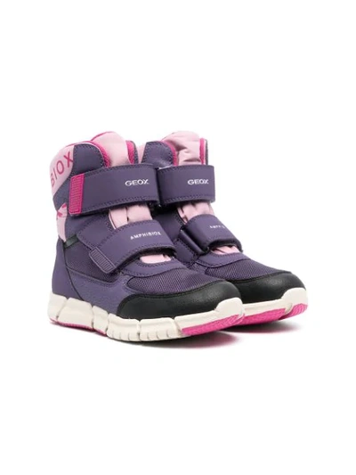 Geox Kids' Flexyper Girl Abx Snow Boots In Purple