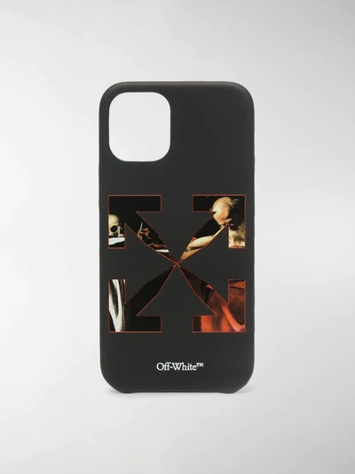 Off-white Caravaggio Iphone 12 Pro Max Iphone / Ipad Case In Black Pvc