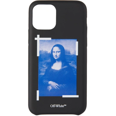 Off-white Blu Monal Iphone 12 Iphone / Ipad Case In Black Pvc