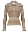 Simkhai Womens Espresso S Allyson Fitted Knitted Jumper S In Espresso Stripe